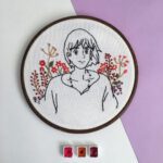 دیوارکوب گلدوزی هاول