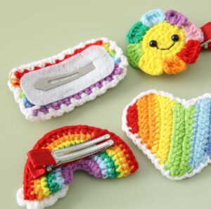 گل سر رنگین کمان دخترانه - Image 2