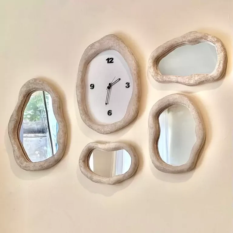 آینه دفرمه دکوراتیو پاپیه ماشه